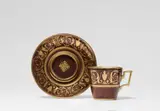 Imperial Manufactory directed by Konrad von Sorgenthal Vienna, A Royal Vienna porcelain trembleuse cup with arabesque decor