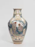 Sèvres, A Sèvres porcelain vase with bathing figures