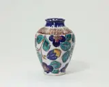 Jean Renoir, A French Art Déco faience vase with floral decor