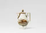 Meissen Royal Porcelain Manufactory, A Meissen porcelain jug with a depiction of cows after Hendrikus van de Sande Bakhuyzen