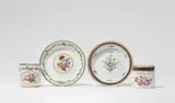 Meissen Royal Porcelain Manufactory, Two Meissen porcelain cups and saucers with bouquets