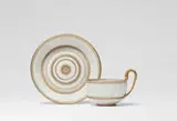 Meissen Royal Porcelain Manufactory, A Meissen porcelain cup and saucer with Wedgewood style reliefs