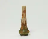 Daum Frères Nancy, A Daum Frères glass orchid flower vase