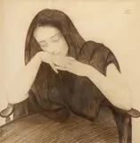 Walter Sauer, Woman Dreaming or Sleeping in a Chair