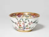 Johann Friedrich Metzsch, A Meissen porcelain slop bowl from a service with prunus motifs