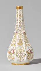 Anna Elisabeth Wald, A rare and finely decorated Meissen porcelain sake bottle
