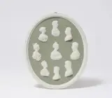 Leonhard Posch, A Berlin KPM biscuit porcelain plaque with portraits of the Prussian royal family