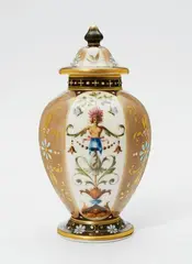 Hermann Seger, A Berlin KPM porcelain vase with grotesques