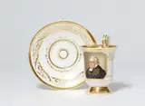Franz Krüger, A Berlin KPM porcelain cup with a portrait of Friedrich Daniel Ernst Schleiermacher