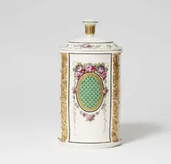 A Berlin KPM porcelain box with oak leaf appliqués by Theo Schmuz-Baudiss, offered Apr 2021