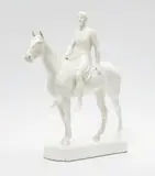 Louis Tuaillon, A Berlin KPM porcelain model of an Amazon