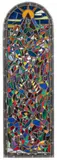 Adolf Hölzel, Fenster "Lesende", 1926, Leaded glass window, partly painted with black solder