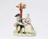 Imperial Manufactory Vienna, A Vienna porcelain allegorical group representing winter