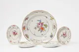 Fürstenberg, Five items of Fürstenberg porcelain with floral decor