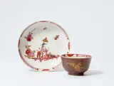 Johann Ehrenfried Stadler, A rare Meissen porcelain tea bowl and saucer with Stadler Chinoiseries