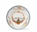 Meissen Royal Porcelain Manufactory, A Meissen porcelain plate from the Dutch Stadtholder service for Willem V