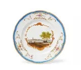 Meissen Royal Porcelain Manufactory, A Meissen porcelain dinner plate from the Dutch Stadtholder service for Willem V