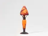 Daum Frères Nancy, A Daum Frères lamp "aux fleurs de tabac"