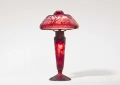 Daum Frères Nancy, A Daum Frères lamp "au paysage lacustré"