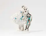 Paul Scheurich, A Meissen porcelain model of Harlequin and Colombine