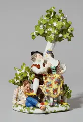 Meissen Royal Porcelain Manufactory, A Meissen porcelain model, the indiscreet Harlequin
