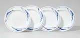 Henry van de Velde, Four Meissen porcelain dinner plates by Henry van de Velde