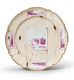 Nymphenburg, A Nymphenburg porcelain platter with a quodlibet