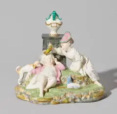 Johann Peter Melchior, A Höchst porcelain group “the crowned sleeper”