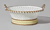 Sèvres, A round Sèvres porcelain basket from the “Jardin du Roy” service
