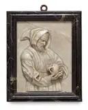 Giovanni Bonazza, A pair of marble plaques with monks