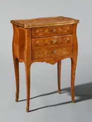 A French inlaid night stand by Hubert Hansen, sold May 2020