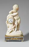 Jean-Baptiste Pigalle, A French Louis XVI style ormolu pendulum clock