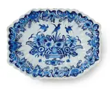 Gerhard Wolbeer, A Berlin faience basin with a basket of flowers