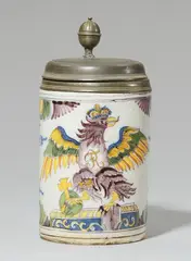Cornelis Funcke, A Berlin faience tankard with the Prussian eagle
