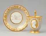Leonhard Posch, A Berlin KPM porcelain commemorative cup with Queen Louise