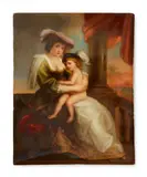 Peter Paul Rubens, A Berlin KPM porcelain plaque with a motif after Peter Paul Rubens