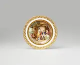 Imperial Manufactory directed by Konrad von Sorgenthal Vienna, A Vienna porcelain plate with a painting reproduction