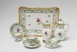 Imperial Manufactory Vienna, A Vienna porcelain tête à tête with Atlas decor