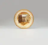 Imperial Manufactory directed by Konrad von Sorgenthal Vienna, A Vienna porcelain plate with a view of Minoritenplatz