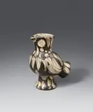 Chouette by Pablo Picasso, 1969, Ceramic jug. White clay with brown and black engobe painting and incised decor, partially glazed; ceramic, Madoura editi, sold Nov 2019