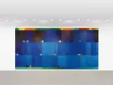 Heinz Mack, Großes Mosaik (Klang-Farben), 1993/1995, Wall mosaic: coloured glass mosaic stones