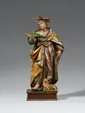 Johann Peter Schwanthaler der Ältere, A carved wood figure of Saint Mark, workshop of Johann Peter Schwanthaler the Elder