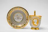 Leonhard Posch, An early Berlin KPM porcelain cup commemorating Queen Louise of Prussia