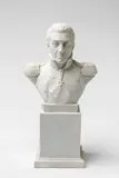 Ernst Friedrich August Rietschel, A rare Meissen porcelain bust of King Anton of Saxony