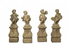 Ferdinand Dietz, Four carved sandstone putti as allegories of the seasons