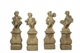 Ferdinand Dietz, Four carved sandstone putti as allegories of the seasons