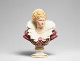 Heinrich Schwabe, A Meissen porcelain bust of a lady