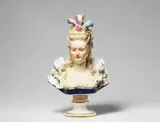 Heinrich Schwabe, A Meissen porcelain bust of a lady