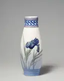 A Copenhagen porcelain vase with an iris by Royal Porcelain Manufacture Copenhagen, sold Nov 2019