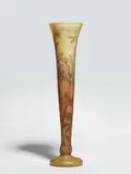 Daum Frères Nancy, A tall Daum Frères vase "cerisiers en fleurs"